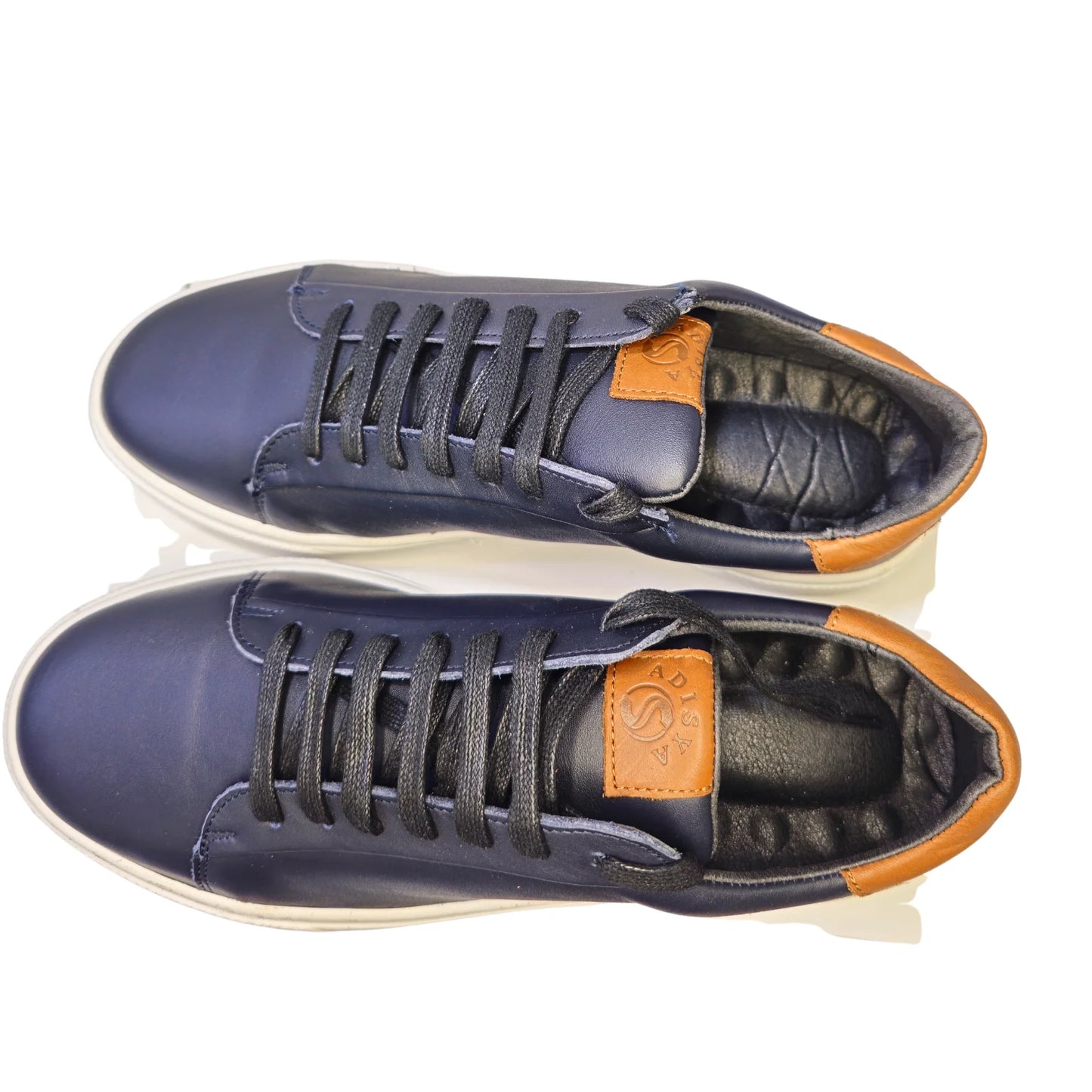 Baskets hommes Cuire Bleu Marine