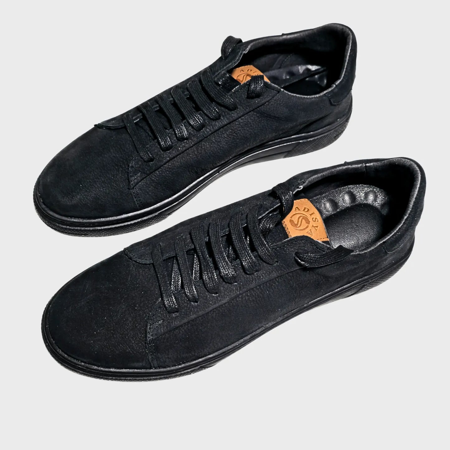 Baskets hommes  Cuire Noir