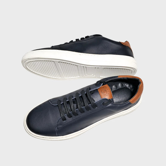 Baskets hommes  Cuire Bleu Marine