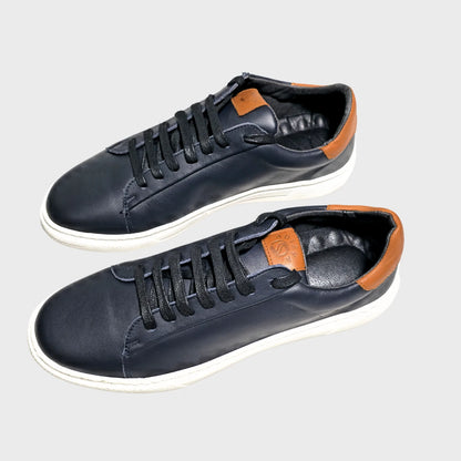 Baskets hommes  Cuire Bleu Marine