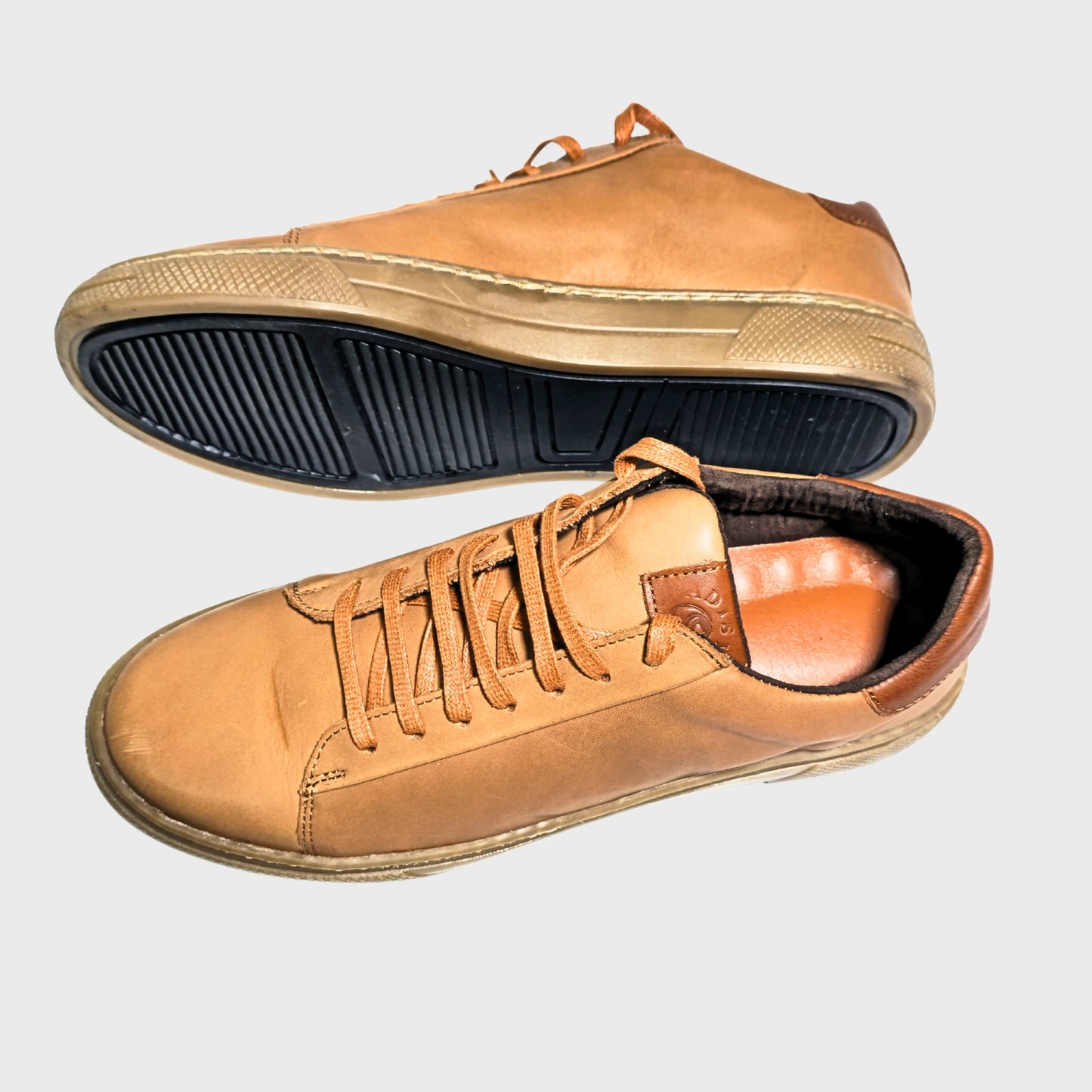 Baskets hommes  Cuire Marron